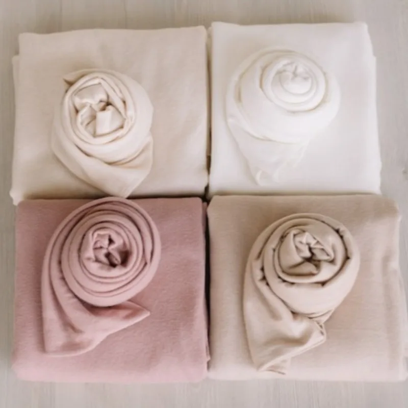 Light Angora Fabric Backdrop and Wrap for Newborn Photography Props Newborn Posing Fabric Stretch Wrap