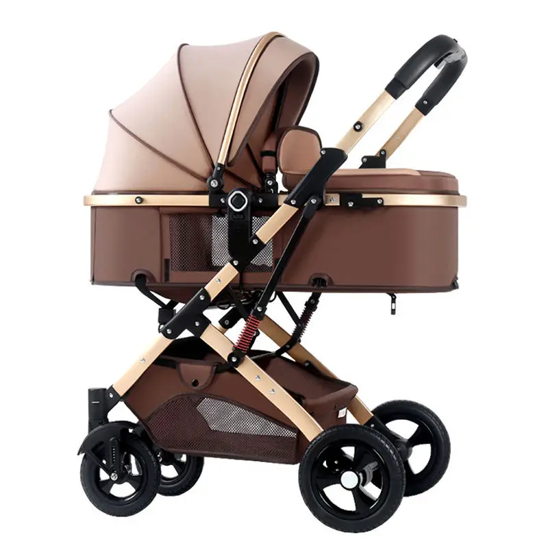 Lightweight Baby Stroller Pram Portable Travel Baby Carriage Folding Prams for Newborn 3 in 1 Baby Stroller