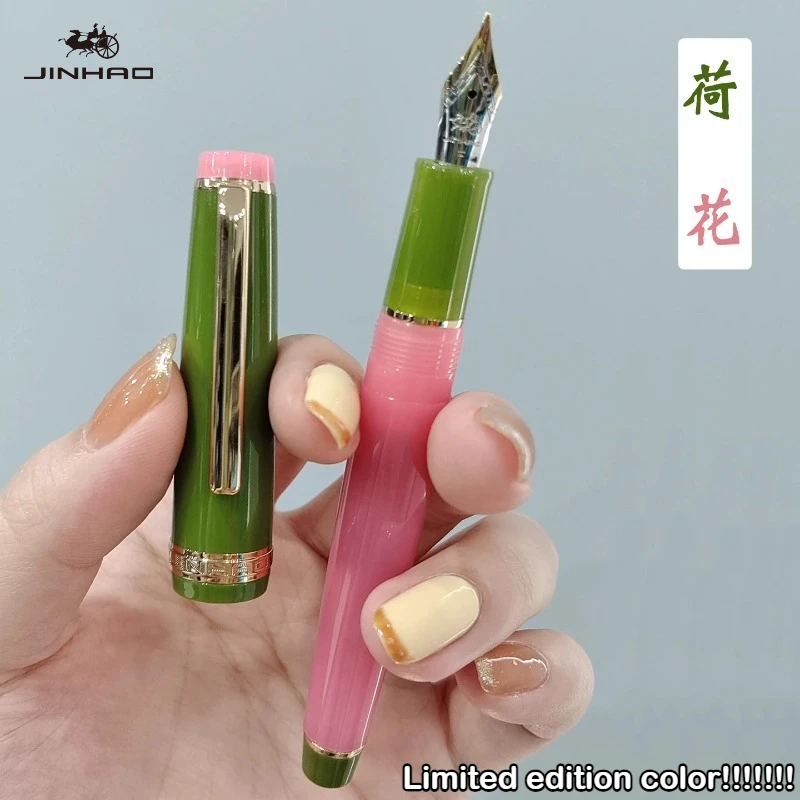 Limited Edition! JINHAO 82 Fountain Pen Customized Mixed Macaron Color Acrylic EF/F/M/Bent Nib Office School Supplies Stationery
