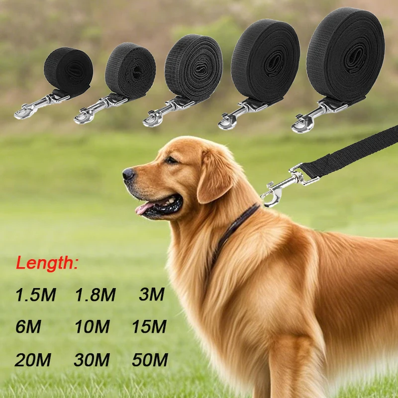 Long Strong Nylon Dog Leash 10m 15m 20m Pet Training Leash For Small Big Dogs Outdoor Walking Puppy Lead Rope Labrodor Supplies