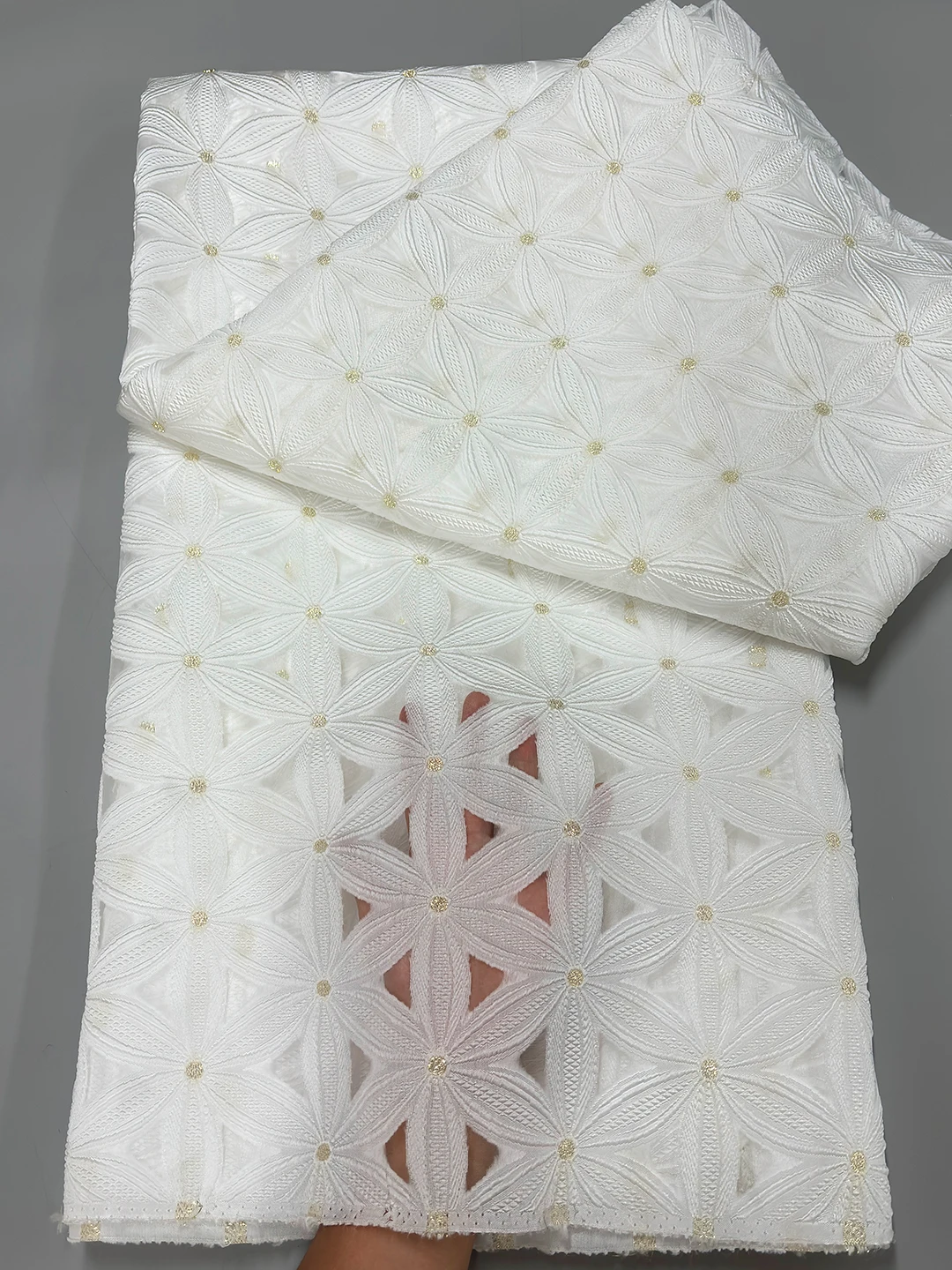 Luxury Nigerian Organza Jacquard Lace Fabric 2025 High Quality Navy Blue African Gilding Brocade Lace Fabric French Tulle Lace