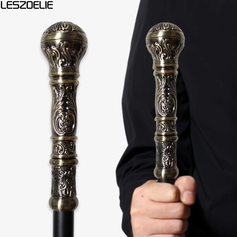 Luxury Vintage Antique Bronze Detachable Walking Cane Elegant Stick Fashion Accessory for Men And Women Party Use
