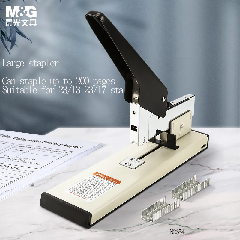 M&G Heavy-Duty Large Book Stapler Effort-Saving for 100/20 Pages Suitable for 23/10 23/13 23/17 23/2 Thick Book Stapler