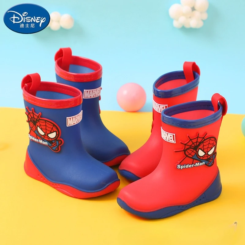 Marvel Spider-Man cartoon Captain America boot princess Fashion long boots children's shoes