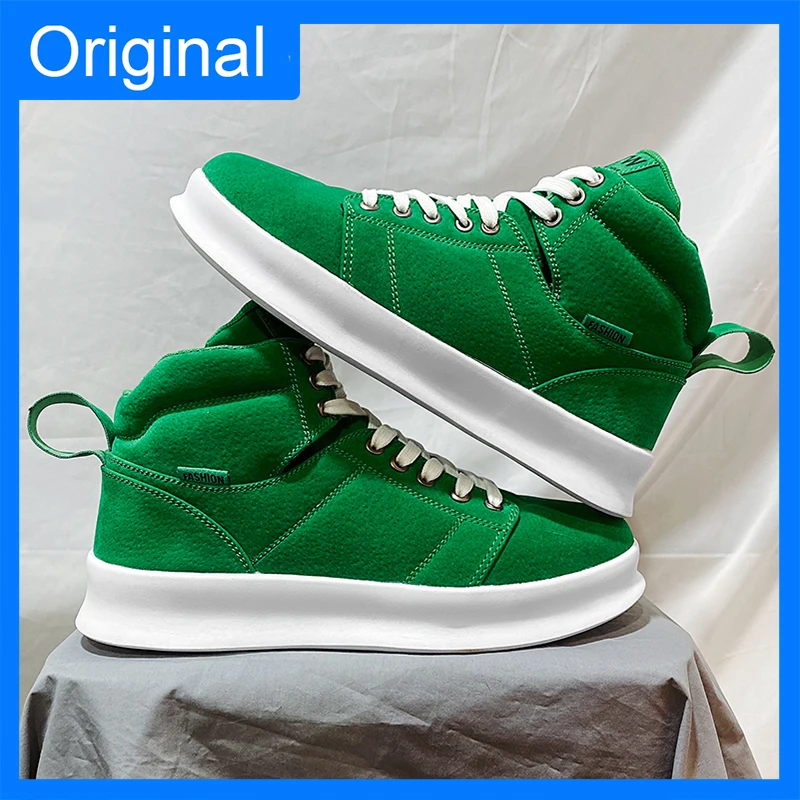 Mens Board Shoes Comfortable Fashion Breathable Lace Up Youth Sports Shoes Daily Street Walking Casual Sneakers for Men