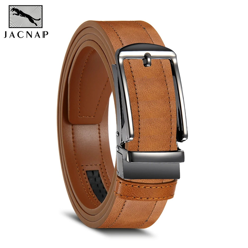 Men's Leather Belts Fashion Automatic Buckle PU Male Belts Luxury Business Designer Black Brown 115 125 135cm