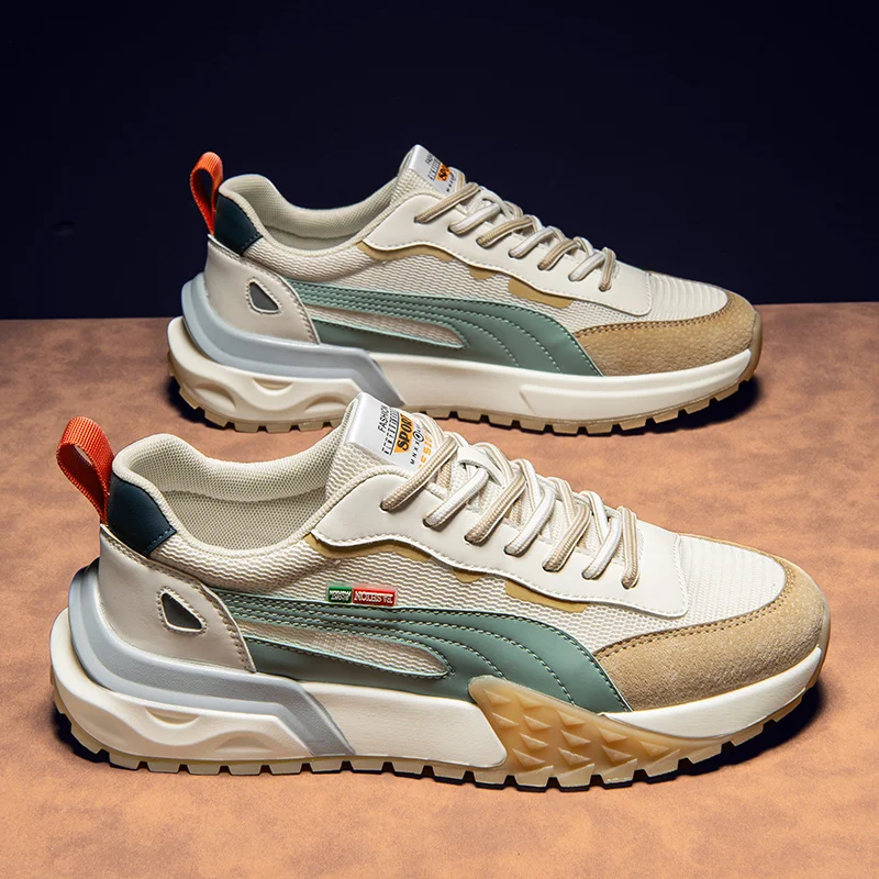 Men's Running Shoes Mesh Breathable Casual Shoes Fashion Chunky Sneakers Men Outdoor Sports Tennis Shoes