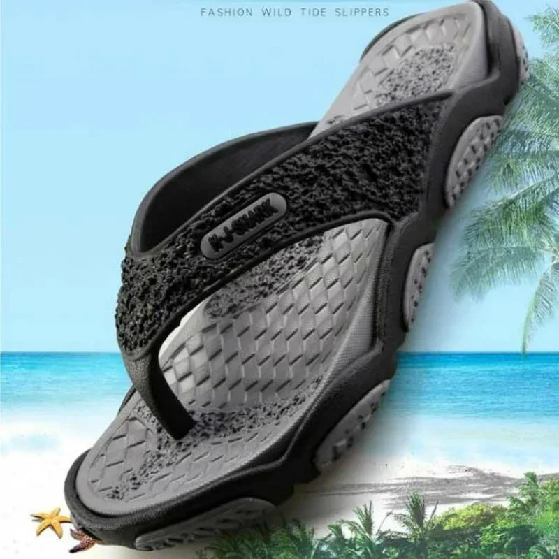 Mens Slippers Lightweight Sandals Fashion Flip Flops Breathable Beach Shoes Sandals Men Luxury Flip Flops Breathable Men Slides
