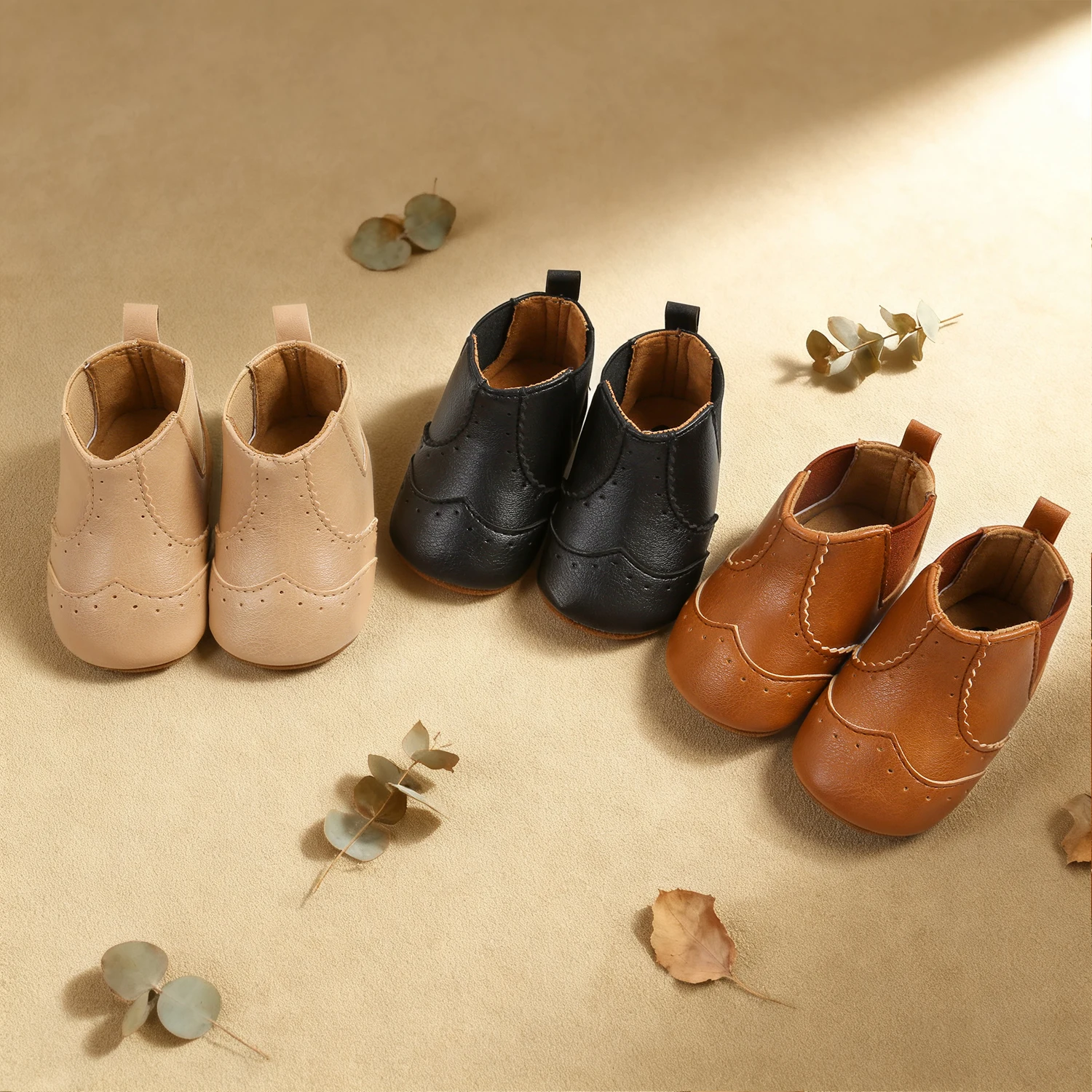 Men's and women's baby cowboy boots leather soft soled non slip children's shoes can be worn from 0-18 months old