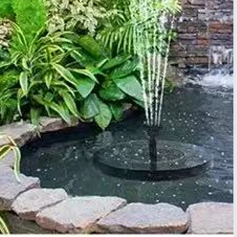 Mini Solar Water Fountain Pool Pond Waterfall Fountain Garden Decoration Outdoor Bird Bath Solar Powered Fountain Floating Water