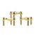 3PCS golden