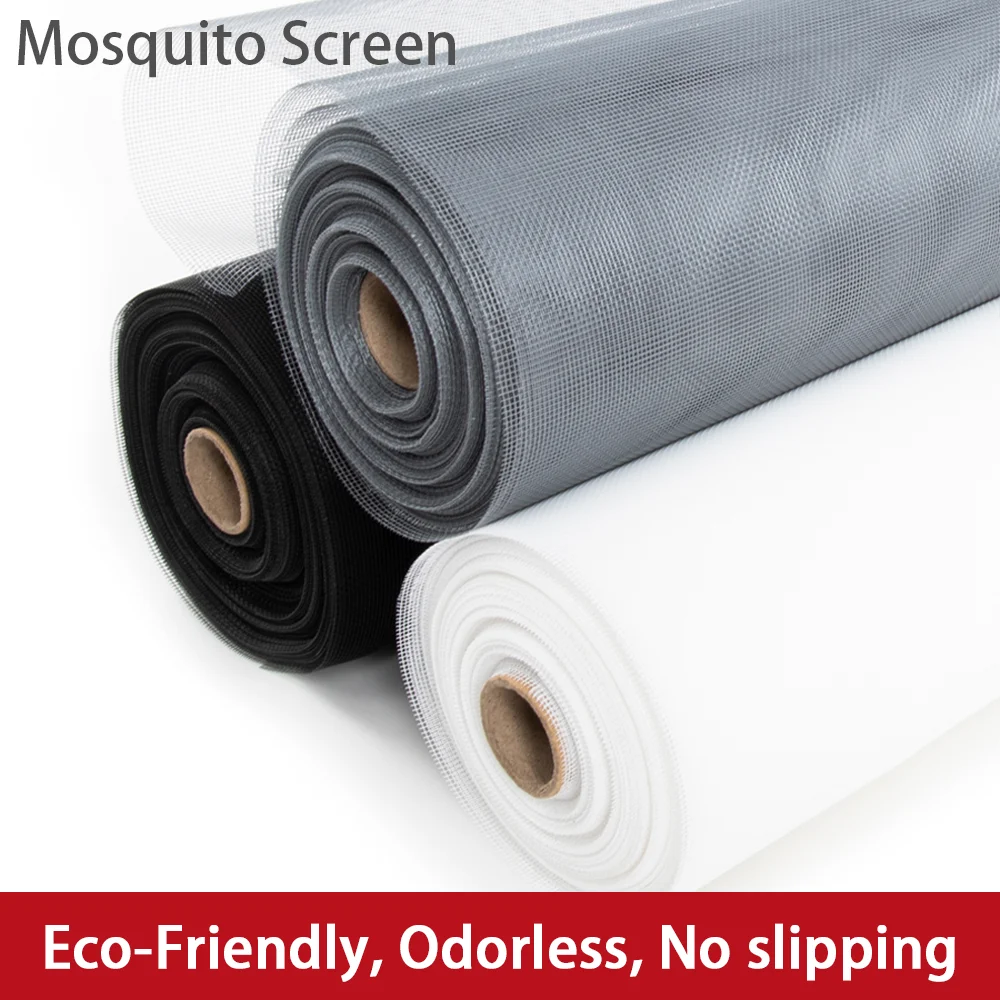 Multi Functional Mosquito Screen Mesh Roll Durable Cuttable Customizable Size Large Coverage Perfect for Home and Outdoor Use