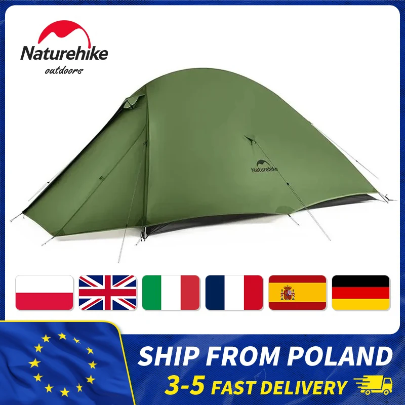 Naturehike Camping Tent Cloud Up Pro 1 2 Person Ultralight Waterproof Tent Outdoor Hiking Travel Backpacking Tent with Footprint
