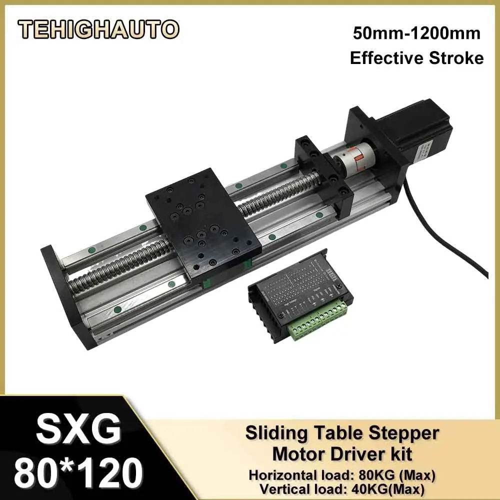 Nema 23/34 57/86mm SFU1605 Double Guide Aluminum Sliding Table XYZ Linear Actuator Manual Motor Sliding Table Kit CNC Router
