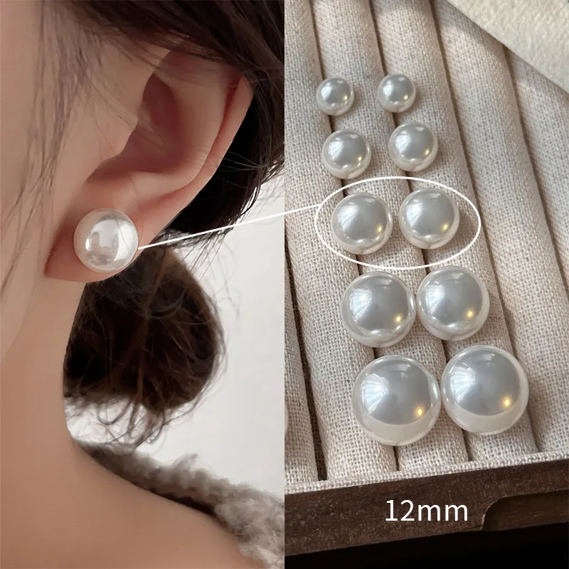 New 925 Sterling Silver Pearl Earrings Personality Charm Exquisite Charm Woman Earrings Birthday Gift Exquisite Jewelry