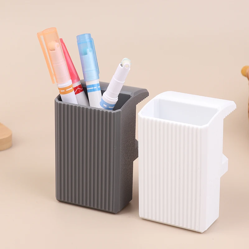 New Clip On Desk Edge Pen Holder Organizer Wide Clamping No Screws Office Home Storage Workplace Teaching Office Organization