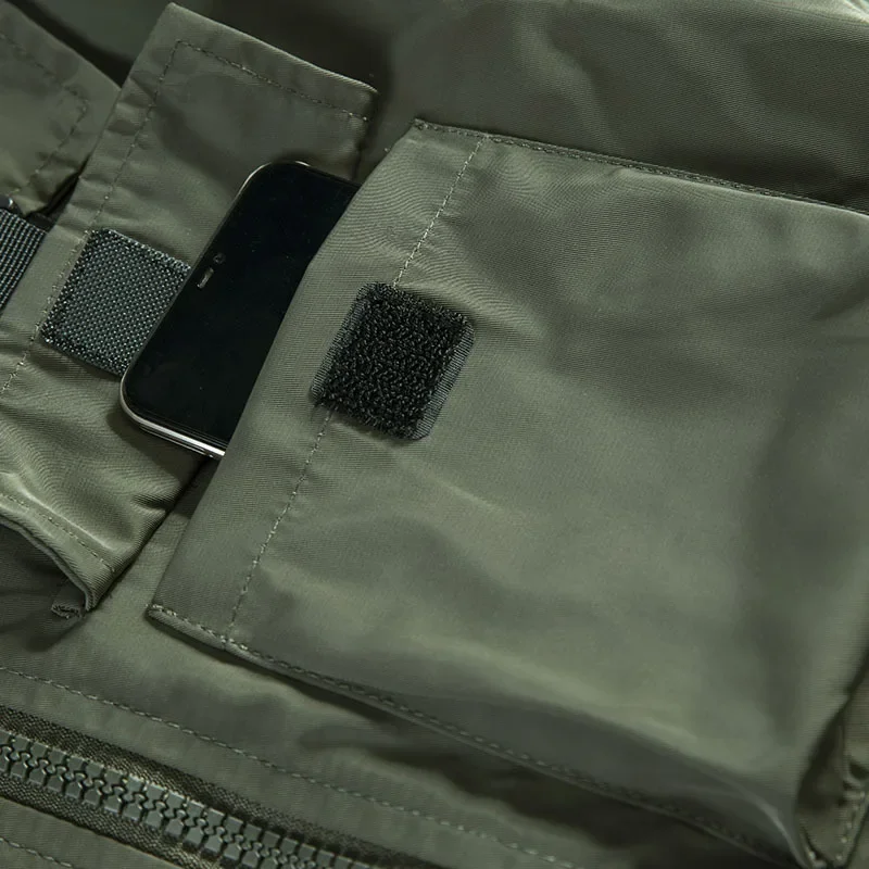 New Men Aviator Jackets Bomber Jaquetas Multiple Pockets Tooling Jackets Casual Coats Good Quality Male Outerwear Fit Coats 4XL