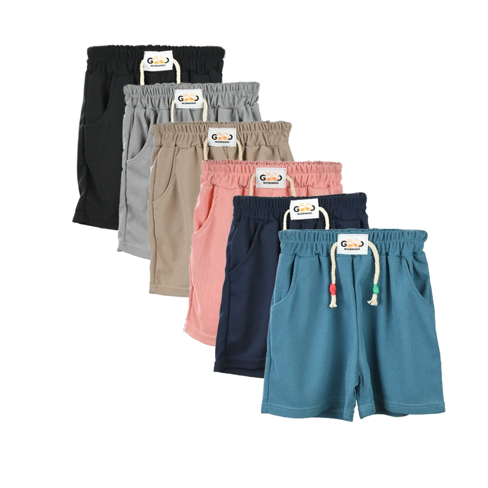 New Summer Children's Shorts Casual Stretch Waist Soft And Cool Solid Color Casual Shorts Kid's Shorts Sportswear