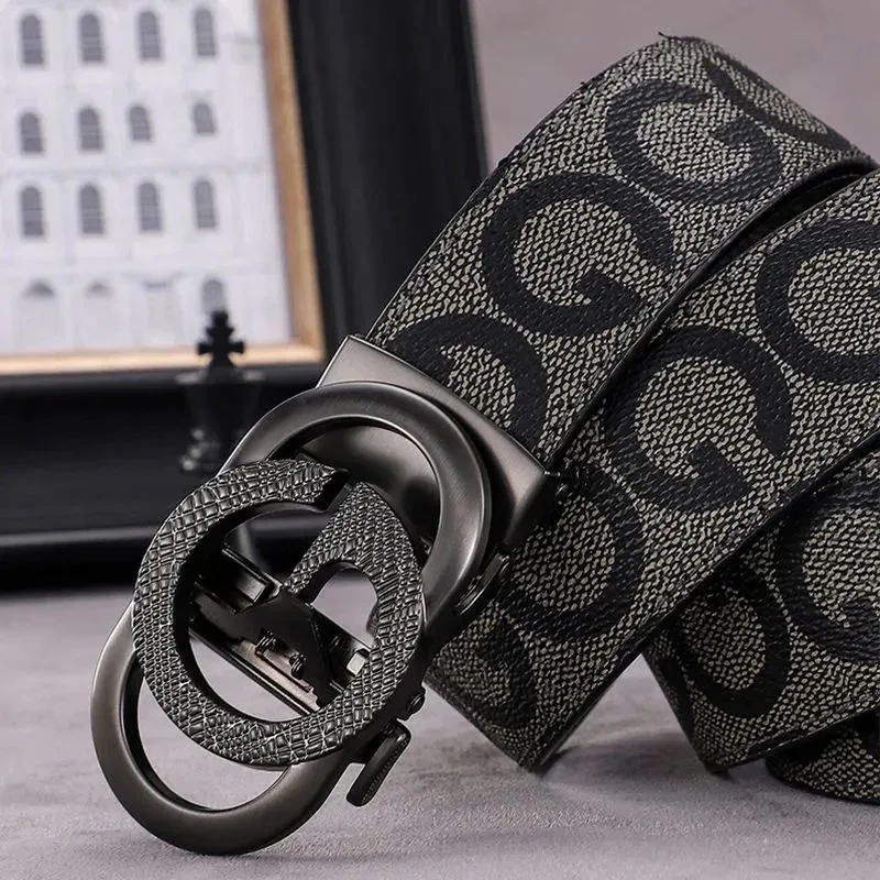 New luxury brand men's leather belt, 3.4 cm width, high-quality belt for women, women's belt design