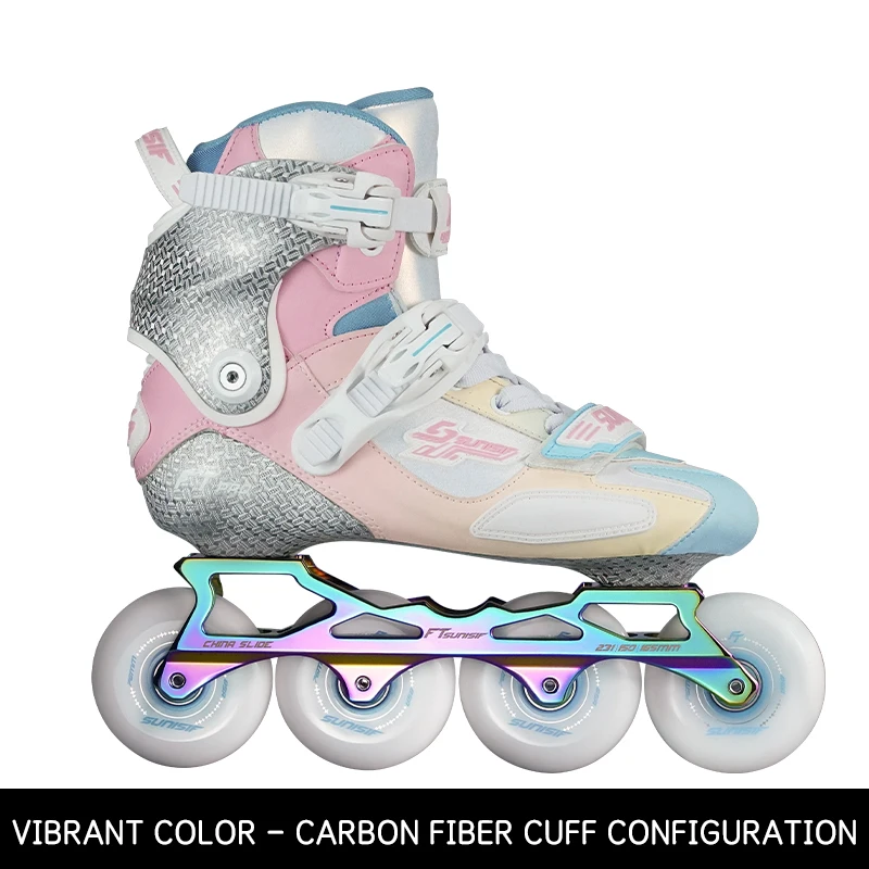 OEM Carbon Fiber Inline Skates Professional Freestyle Slalom High End Skating Club Use Competitive Adult Youth Kids Roller Shoes