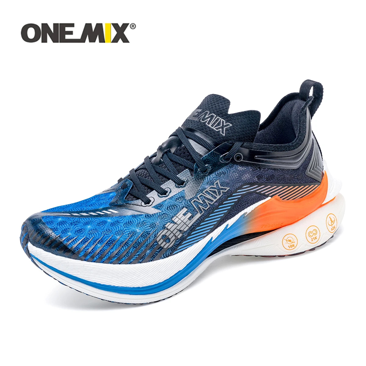 ONEMIX 2025 Professional Marathon Running Shoes for Men Anti-slip Ultra-light Rebound Athletic Carbon Plate Sport Shoes Sneakers