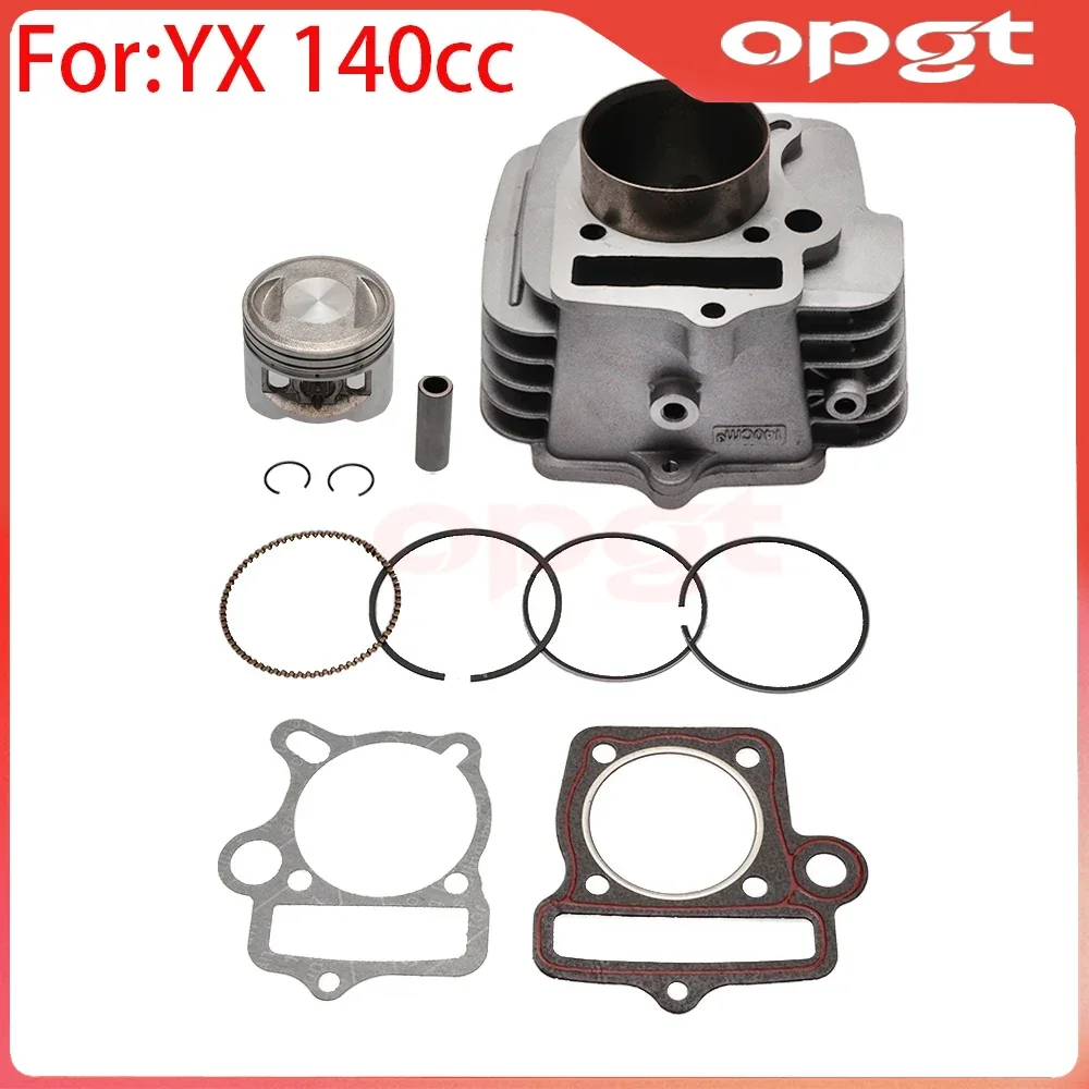 OPGT YX 140CC Complete Engine Cylinder Kit with 56mm Piston Gasket For YINXIANG YX140 1P56FMJ PIT PRO M2R LMX WPB Pit Dirt Bike
