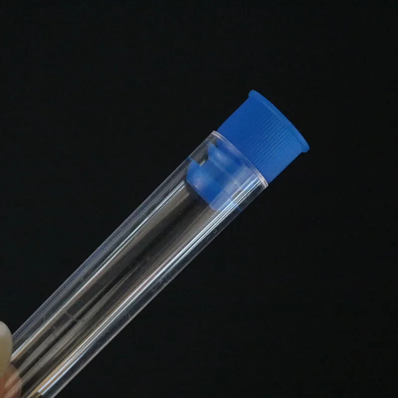 Office Stationery Science Laboratory Test Tube 10/pack PS Plastic Test Tube 12x60mm School Sample Tube Supplies