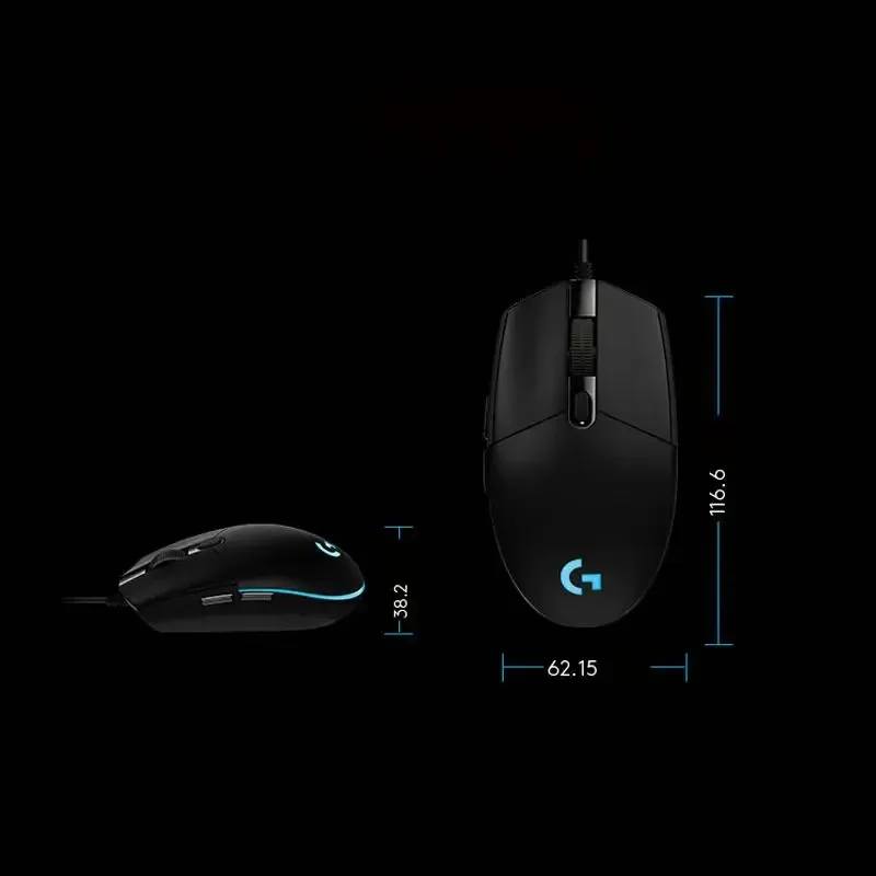 Original Logitech G102 Wired Gaming Mouse, USB 8000 DPI Color LED for PC / Mac / Laptop