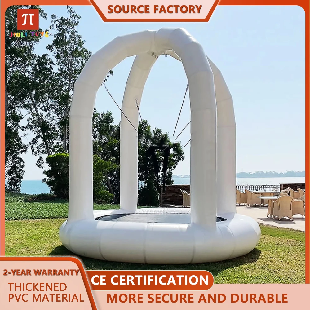 Outdoor Commercial Blow Up Kids Bungee Jumping Trampoline For Events Rental Inflatable Bungee Outdoor Inflatable Trampoline Hot
