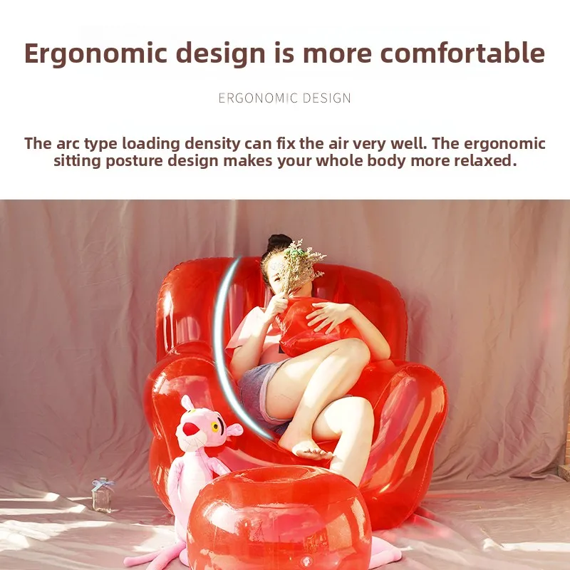 Outdoor Inflatable Transparent Sofa Studio Props Seat Lightweight Direct Sales