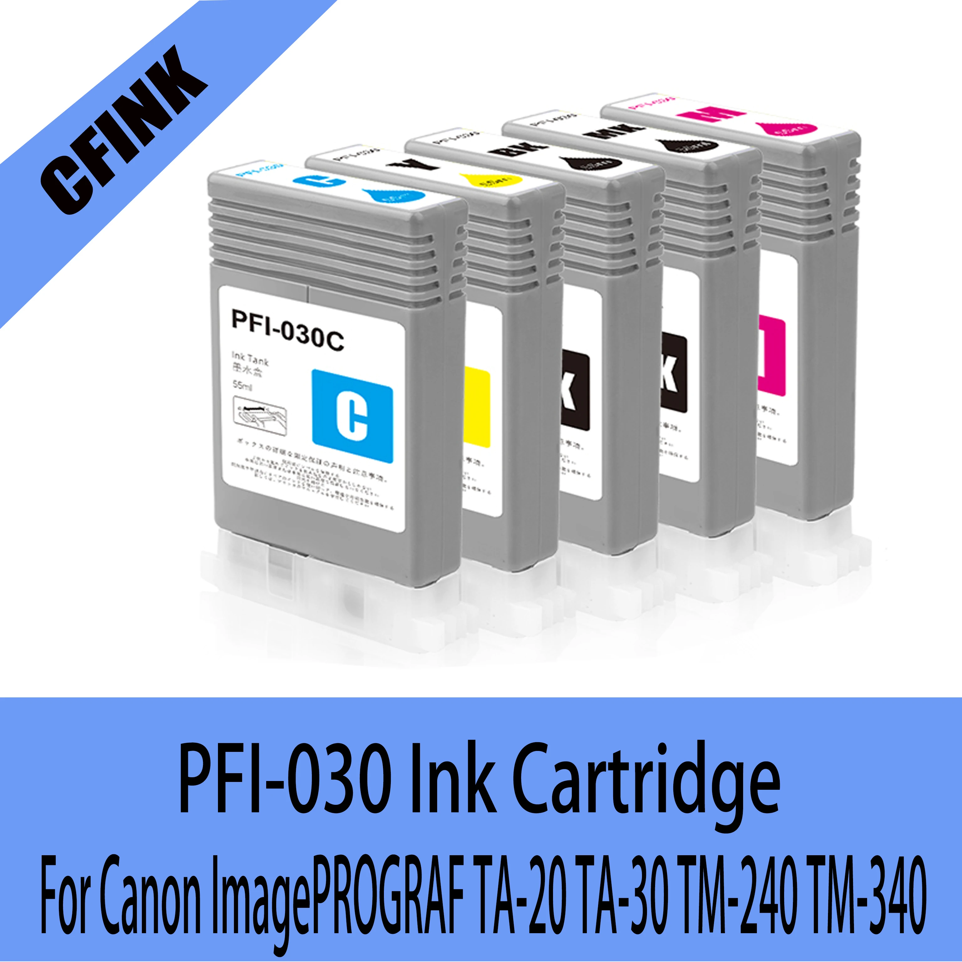 PFI-030 PFI030 PFI 030 Compatible Ink Cartridge TA20 30 Full With Pigment Ink For Canon ImagePROGRAF TA-20 TA-30 TM-240 TM-340