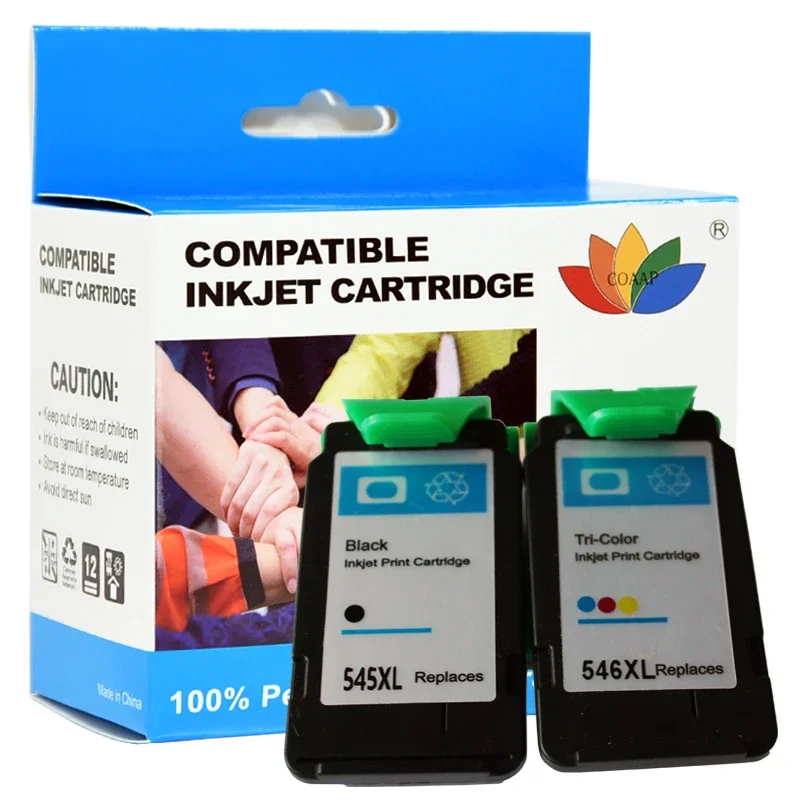 PG545XL CL546XL Re-Manufactured Ink Cartridges PG 545 CL 546 Suitable For Canon IP2800 IP2850 MG2400 MX495 MG2950 MG2550 MG2450