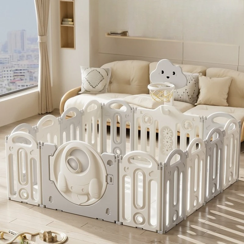 Playpen for Babies & Toddlers, No Assembly Required Foldable Safety Gate, Indoor Play Area Fence for Living Room and Home Use