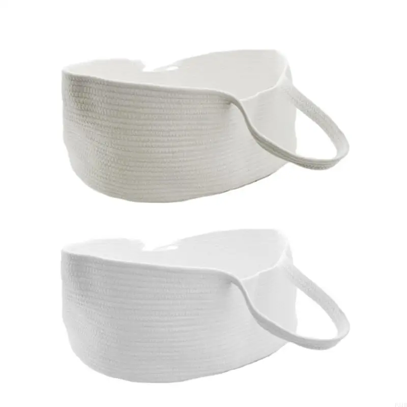 Portable Baby Moses Basket for Carrier Cotton Rope Woven Crib Newborn Sleeping Bed Cradle Bassinet Nursery Decoration P31B