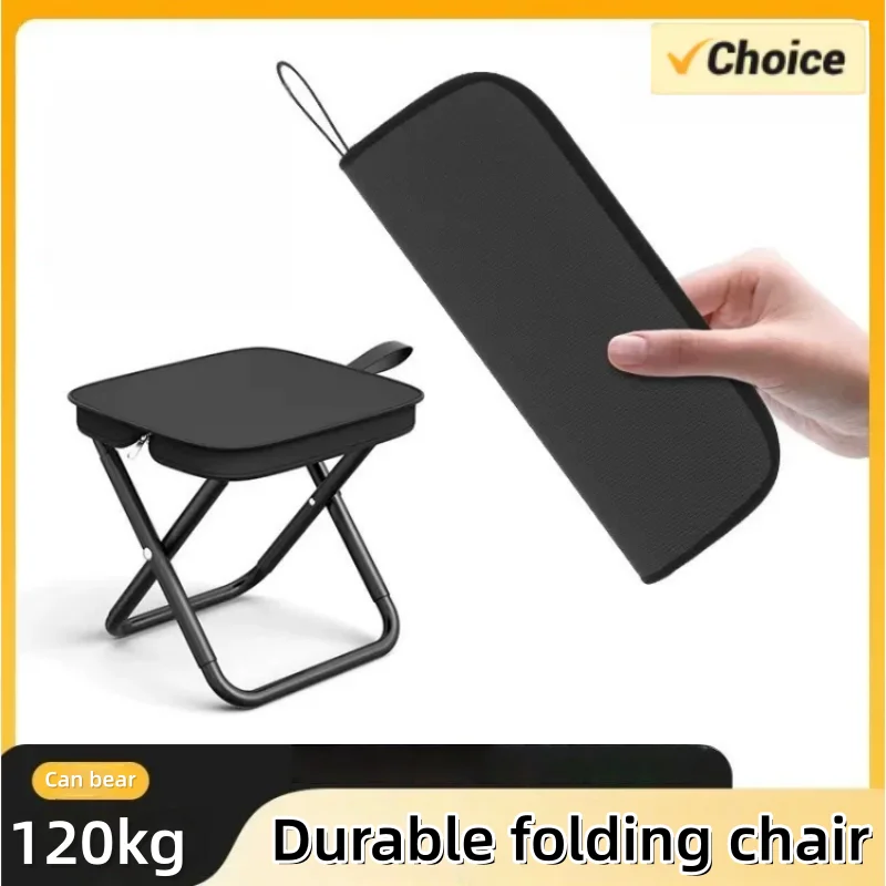 Portable Outdoor Folding Chair Lightweight Compact Camping Hiking Picnic Fishing Stool Travel Seat for Camping Beach BBQ