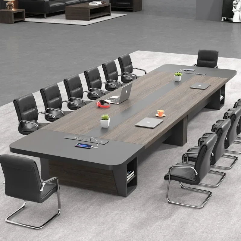 Premium Nordic Conference Long Table Simple Staff Guild Office Meeting Combination Modern