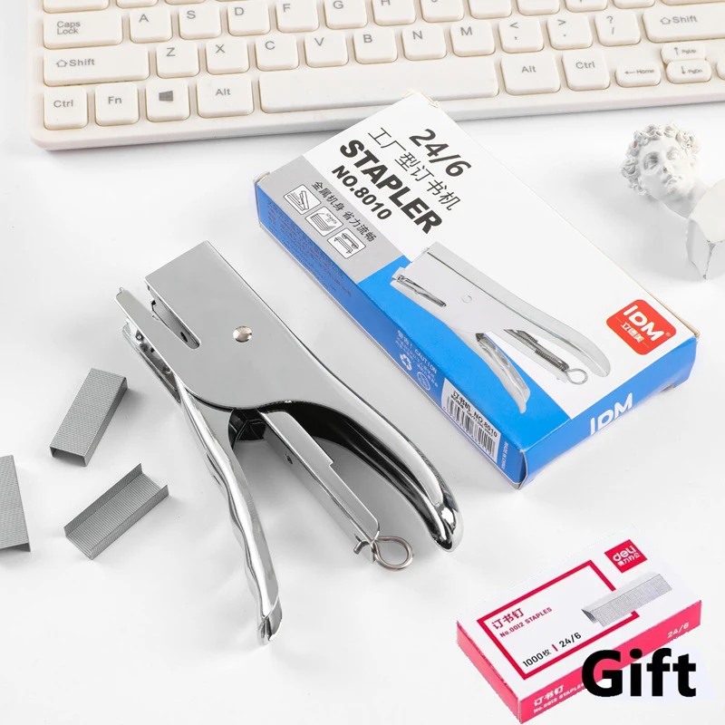 Professional Handheld Metal Stapler 24/6 Durable Sturdy Stationery for Office And Study Use Gift Quality Office Equipment