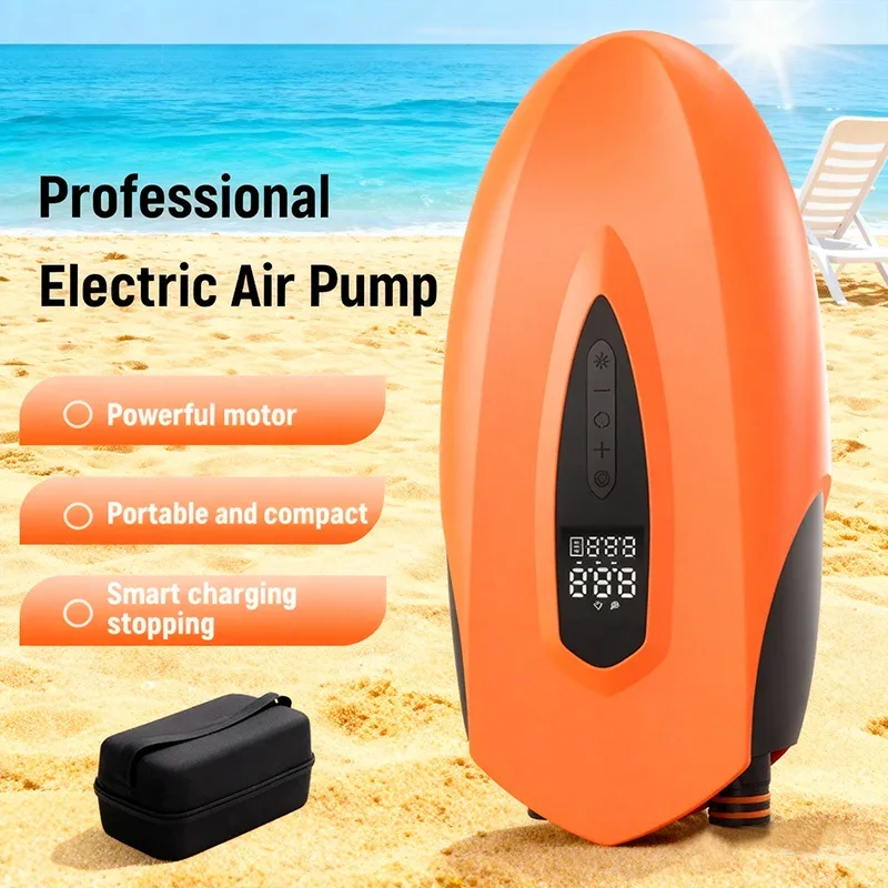 Rechargeable Wireless Electric Air Pump High Volume Portable Inflator Dual Function Boat Air Compressor for SUP Inflatable Pumps