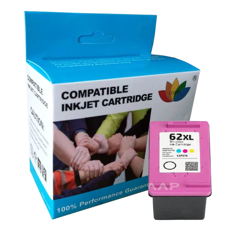 Refillable 62XL Ink Cartridge for Compatible hp ENVY 5540 5541 5542 5543 5544 5545 5546 5547 5548 All-in-One Printer
