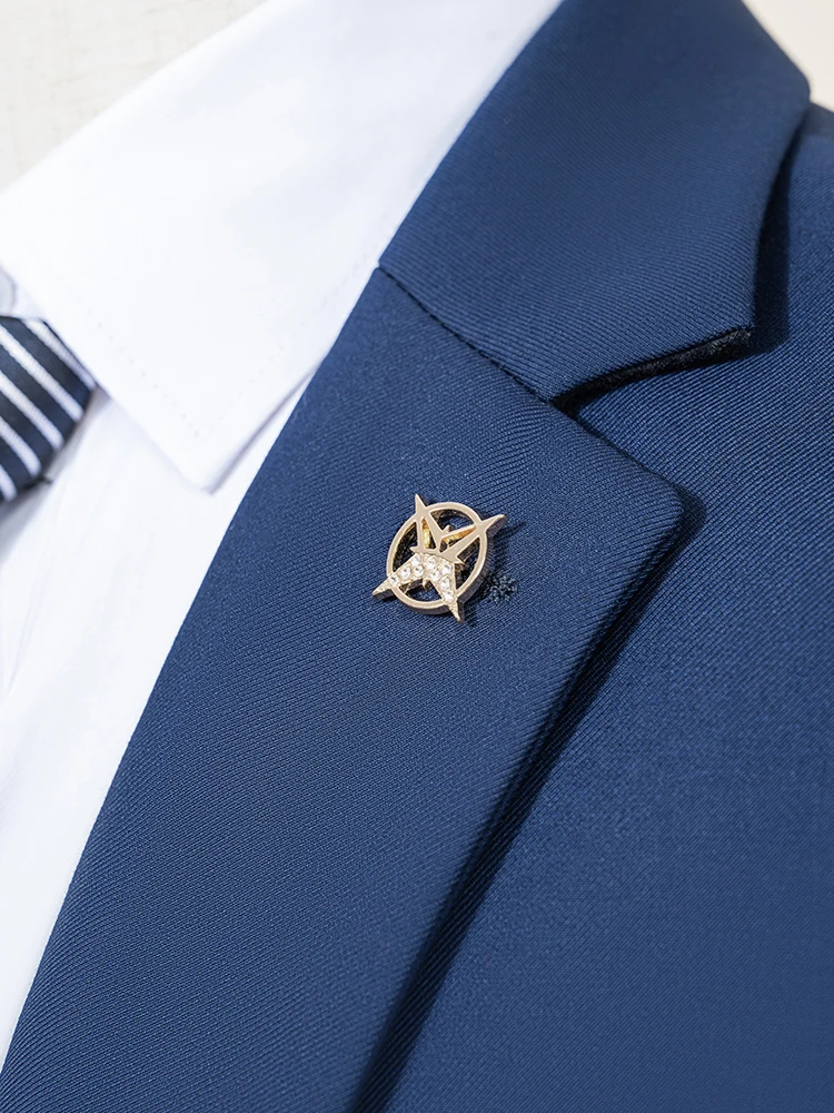 ST Cassy High Quality Men's Suit Slim Fit Solid Color Suit Formal Business Office Single Breasted Coat Pants 2 Pieces Set