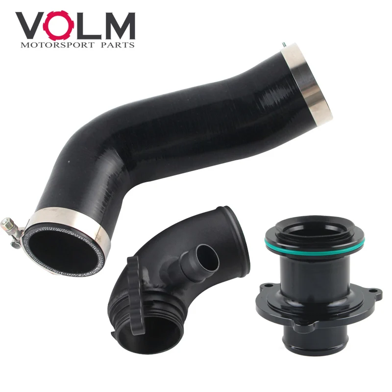 Silicone Intake Hose Pipe Turbo Inlet Elbow Muffler Delete For VW Golf MK7 R Audi 2015+ V8 MK3 A3 S3 TT ea888 3gen engine