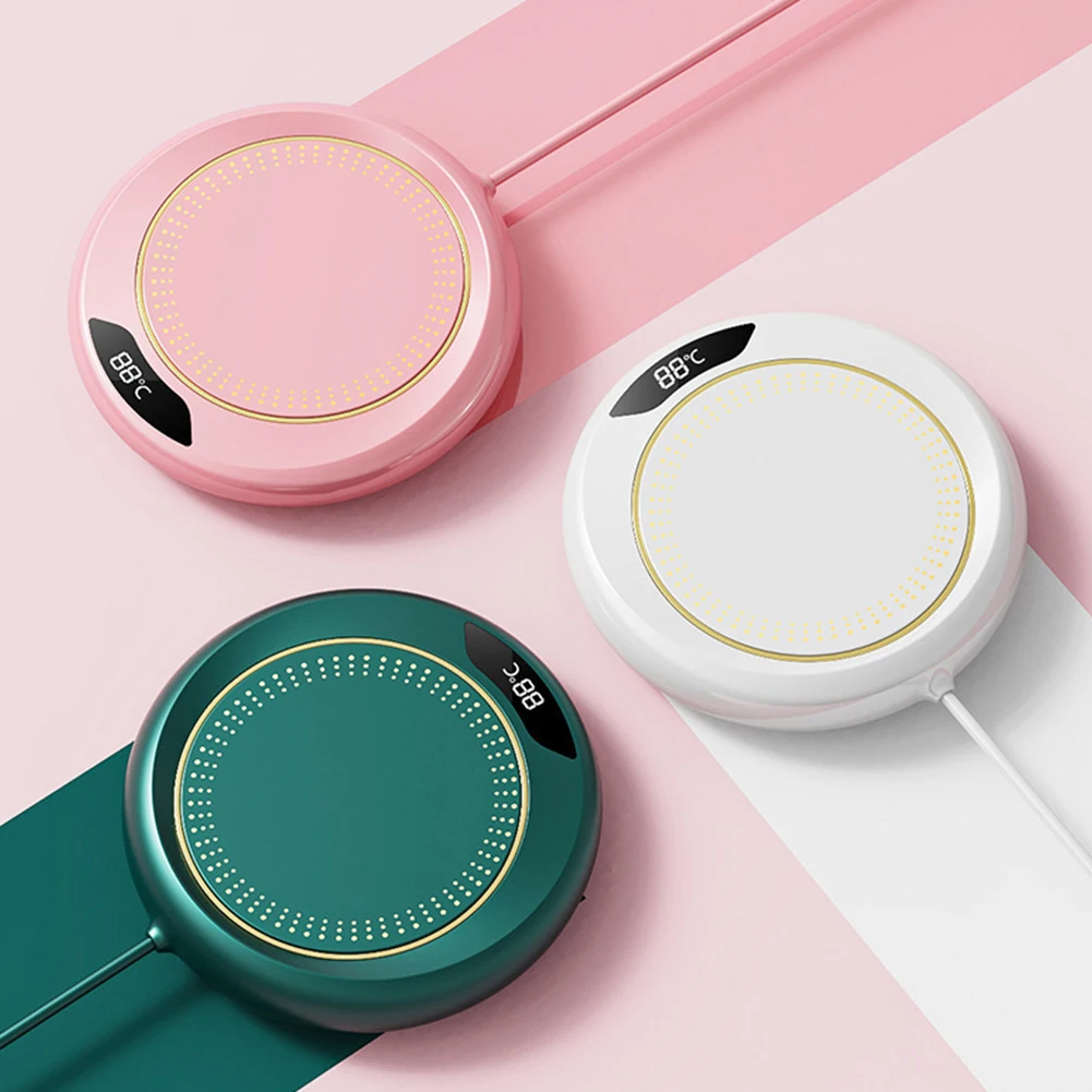 Smart Coffee Cup Warmer Auto Shut Off Coffee Mug Warmer 3 Temperature Setting Heating Plate for Heating Coffee Beverage Milk Tea