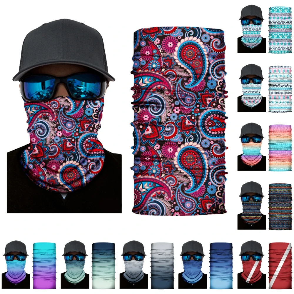 Sports Face Mask For Women Men Fashion Multi Use Seamless Bandanas Sun Protection Quick Dry Balaclava Cycling Headband
