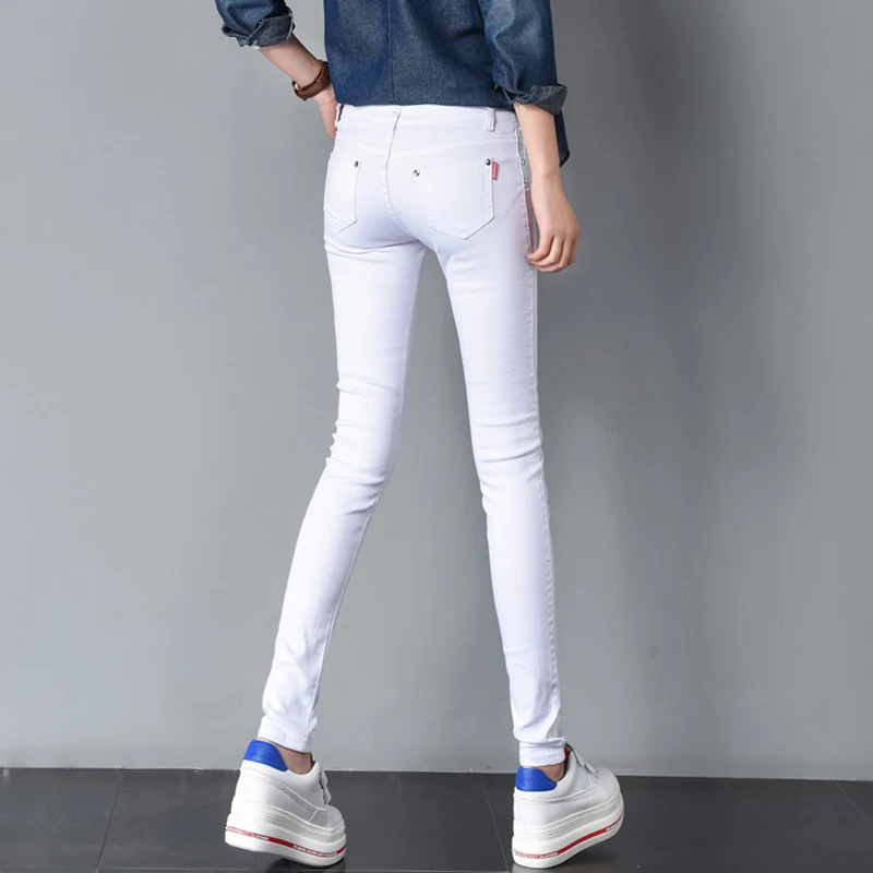 Spring Women's Oversize 34 White Pencil Pants Casual Cotton Leggings Trousers Office Slim Pantalones Elegant Stretch Sweatpant