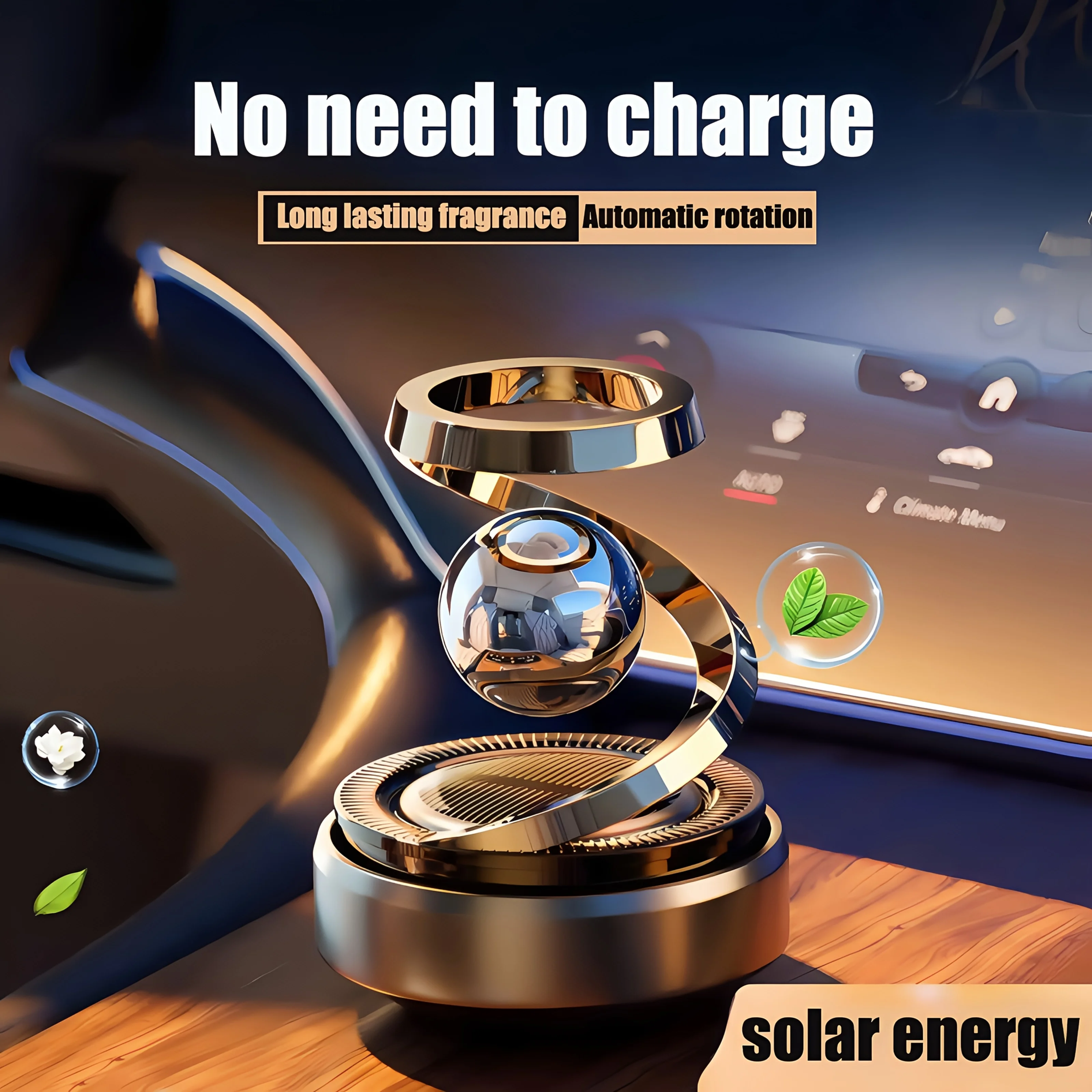 Starry Sky Solar-Powered Car Air Freshener – Long-Lasting Fragrance, Stylish Design, Premium Car Perfume | Ideal Gift & Festive