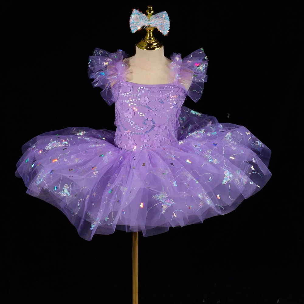 Summer Children Ballet Dress Princess Show Dance Tutu Baby Clothing Vestidos Costume Kids Robe Fille Outfit Girls Casual Dresses