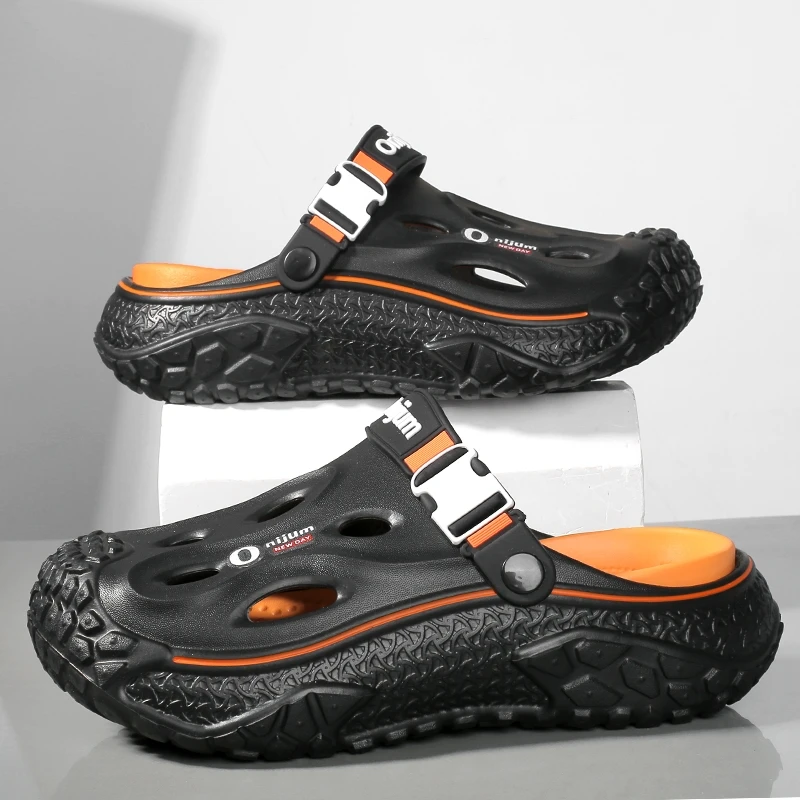 Summer Outdoor Clogs For Men Beach Sandals EVA Soft Breathable Slippers Slides Men Casual Shoes Male Beach Water Garden Sandals