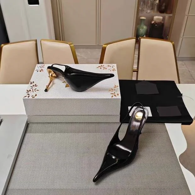 Summer high-heeled pointed women's sandals, European and American fashion runway parties, weddings, women's high heels