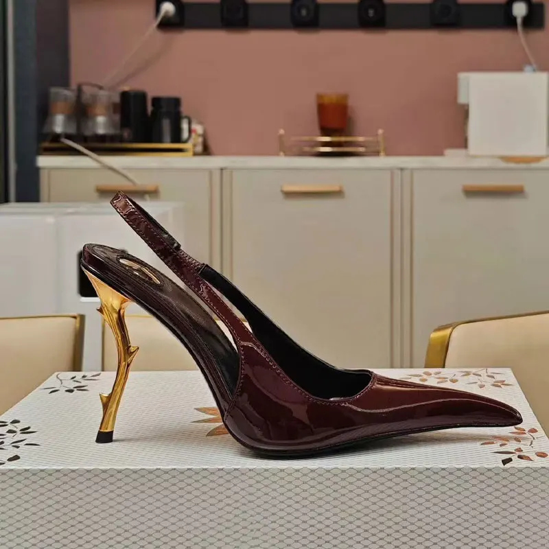 Summer high-heeled pointed women's sandals, European and American fashion runway parties, weddings, women's high heels