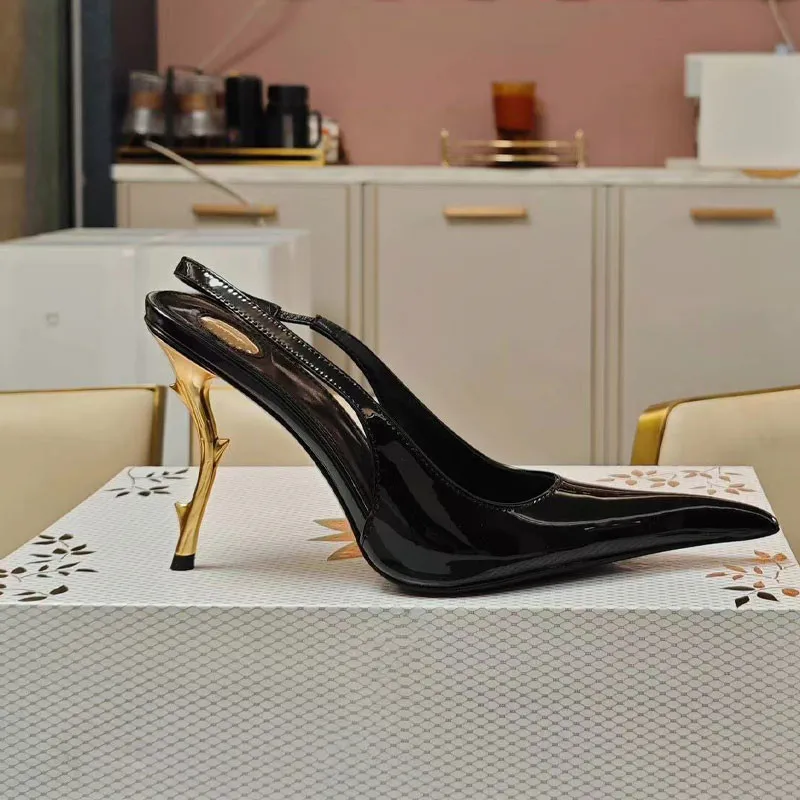 Summer high-heeled pointed women's sandals, European and American fashion runway parties, weddings, women's high heels